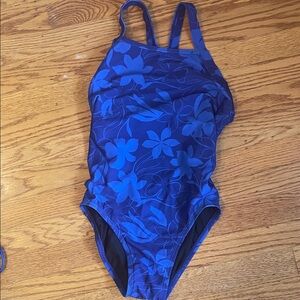 Jolyn Clothing Vibrant Blue Floral One Piece